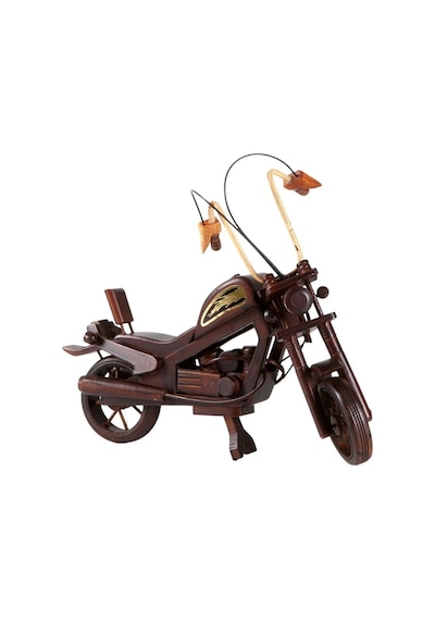 Dekoratif Ahşap Harley Davidson Motosiklet 28 Cm