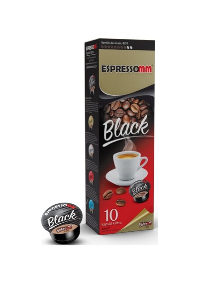 Espressomm® Tchibo Cafissimo Makineleri İle Uyumlu Black Kapsül Kahve 10 x 10'lu