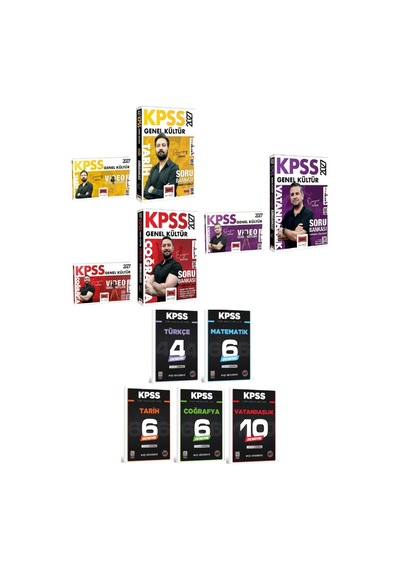 Yargı 2027 Kpss Tarih + Coğrafya + Vatandaşlık Video Ders Notları + Soru Bankası 6 Lı Set+evp Akademi Kpss Tüm Adaylar Tüm Dersler 32 Deneme Seti