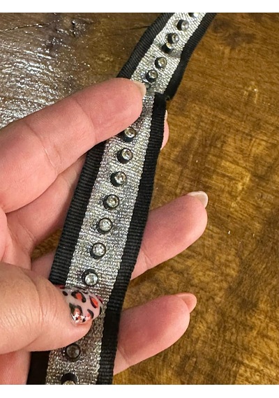 En 2 Cm Zirkon Taşlı Dekoratif Şerit Dikiş Aksesuarı 1 Metre