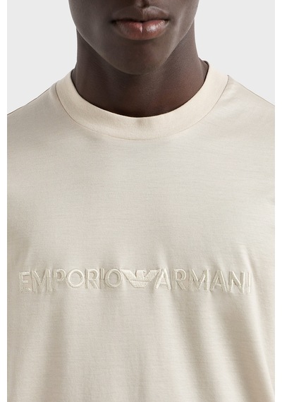 Emporio Armani Erkek T Shirt Em001070 Af13747 U1098 Bej Bej Emporio Armani Erkek T Shirt Em001070 Af13747 U1098 Bej Bej