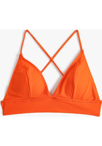 Koton Üçgen Bikini Üstü Basic Turuncu 4sak10077mm Turuncu