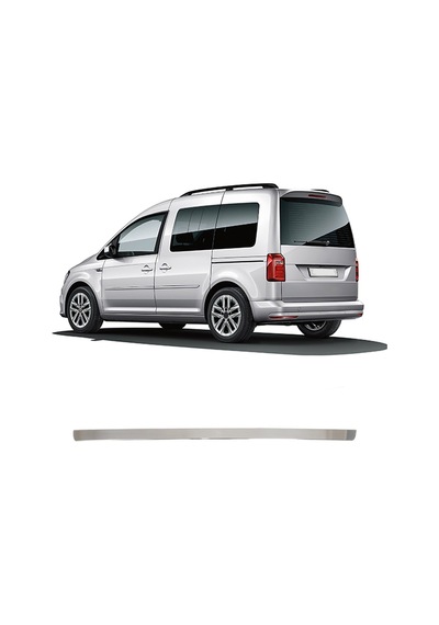 Volkswagen Caddy Uyumlu 2015 Ve Üzeri Krom Bagaj Alt Çıtası Paslanmaz Çelik