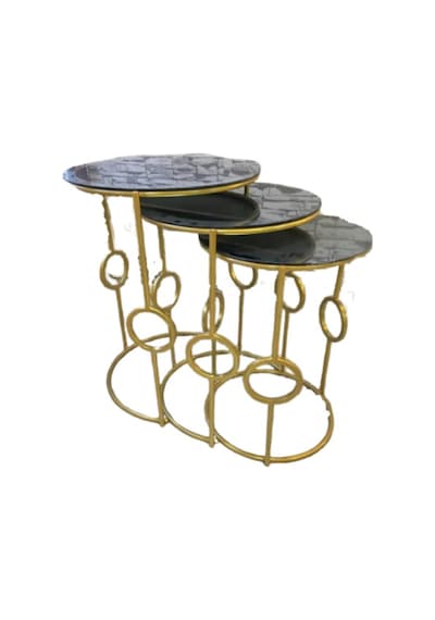 Zigon Zlf Hlkalı Siyah Düz Temper Cam Tabla Metal Transmisyon Go