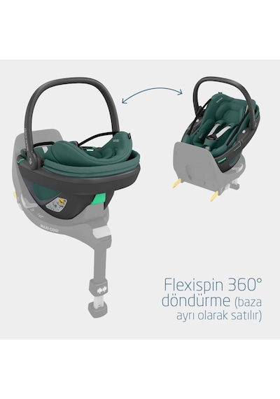 Maxi-Cosi Coral 360 Derece Dönebilir 2'si Bir Arada Ana Kucağı Oto Koltuğu Essential Green