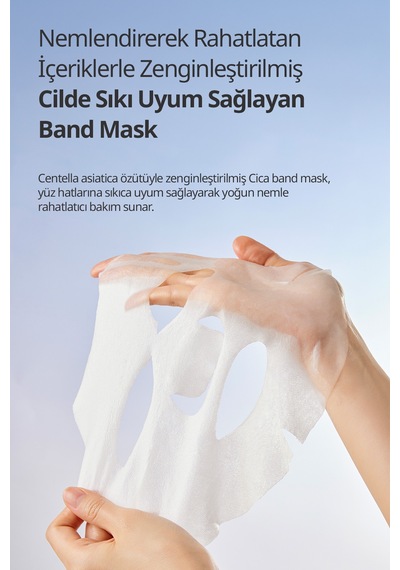 Cica İçerikli, Yoğun Esanslı, Kızarıklık Karşıtı Yaprak Maske Dermatory Cica Zinc Derm Band Mask