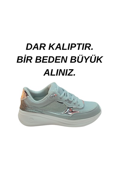 Ay Ayakkabım Crm2007 Kadın Gri-beyaz 36-40 Günlük Spor Ayakkabı