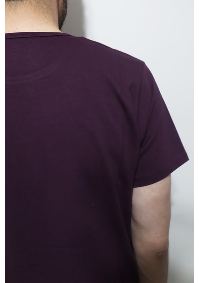 Santa Dmctekstil Erkek Tshirt-071 Düz Spor Kesim Dar Kalıp Bisiklet Yaka Basic T-shirt Mürdüm Santa Dmctekstil Erkek Tshirt-071 Düz Spor Kesim Dar Kalıp Bisiklet Yaka Basic T-shirt Mürdüm