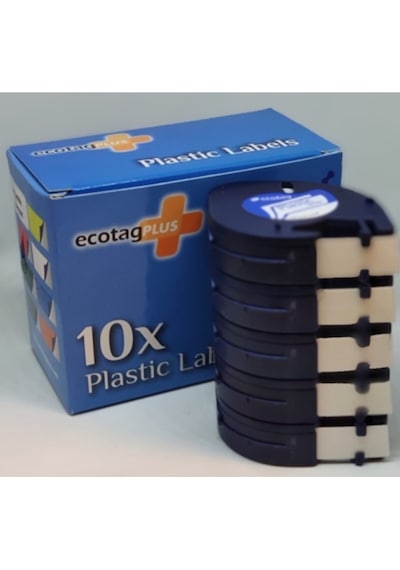 Ecotag Dymo Letratag Muadili Kağıt Şerit Etiket Beyaz 10 Lu Eco P