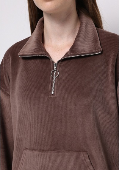 Colin's Colins Regular Fit Polo Yaka Nakışlı Kadın Kahverengi Sweatshirt Cl1076586 Q1.v2 Brw Kahverengi Colin's Colins Regular Fit Polo Yaka Nakışlı Kadın Kahverengi Sweatshirt Cl1076586 Q1.v2 Brw Kahverengi