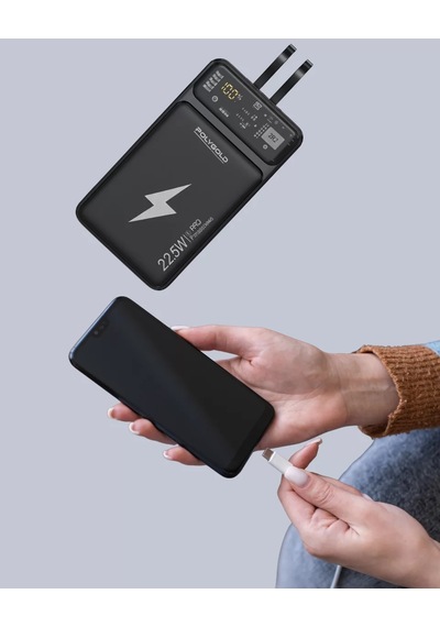 Powerbank Dahili Ekranlı 10000 Mah Çift Kablolu Yeni Nesil Belirtilmemiş