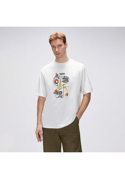 Bad Bear Collis Os Erkek Beyaz Tişört