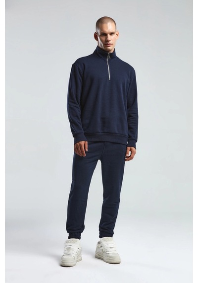 Benmanaj Erkek Antrasit Sweatshirt - Lacivert Lacivert