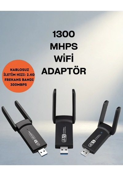 Yüksek Hızlı Usb Wifi Adaptörü 5g Destekli Dual-band