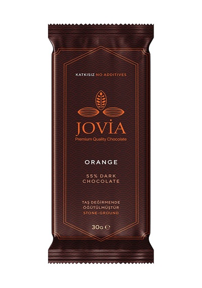 5 Adet Jovia Premium %55 Bitter Portakallı Çikolata 30 G