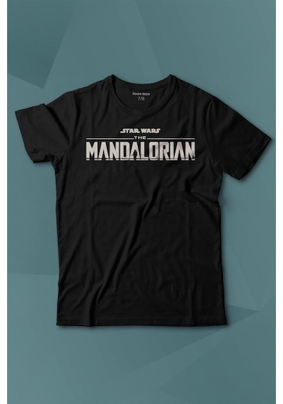 Kendim Seçtim The Mandalorian Bebek Yoda Tasarımı Star Wars Baskılı Tişört Çocuk T-shirt 001