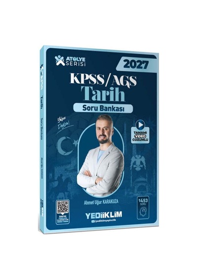2027 Kpss Genel Kültür Atölye Tarih Video Ders Notu Soru Bankası Çıkmış Sorular Seti 3 Kitap