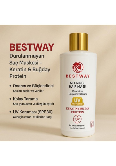 Bestway Keratin Buğday Proteın Durulanmayan Saç Maskesı