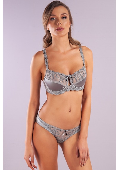 Lenaca Giselle Half Padded Bra, Gri Toparlayıcı Konforlu Ve Şık Sütyen Çok Renkli