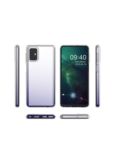 Galaxy M31S Kılıf Zore Şeffaf Ince Ve Esnek Süper Silikon Kılıf Renksiz