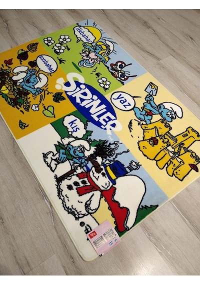 Şirinler Saray Kids Buklejel 3176L Çocuk Halısı 100X150 Cm Çok Renkli