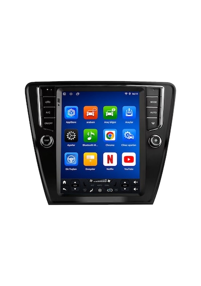 Skoda Octavia 2013-2019 Tesla Android Multimedya Carplay Android Auto Navigasyon 4gb Ram 64gb 9.7''