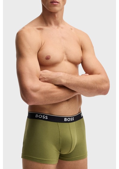 Boss Erkek Boxer 50531701 990 Siyah-yeşil Siyah-yeşil