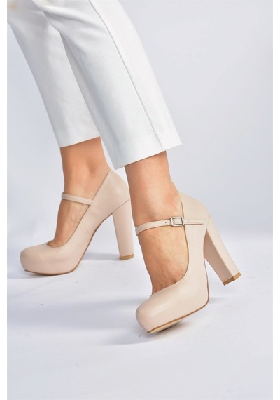 Fox Shoes Ten Platform Topuklu Kadın Ayakkabı M348007209 Ten