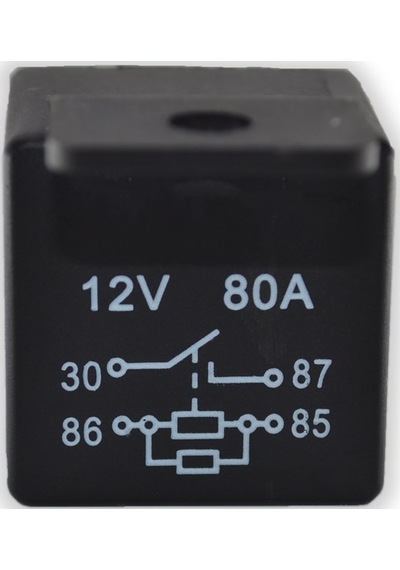 12V 80A Kalın Bacak Güç Rölesi 4 Fişli