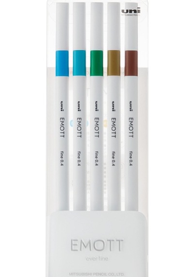 Uni-ball Akrilik Uçlu Kalem Emott 0.4 Mm Fine 5 Li Ada Renk