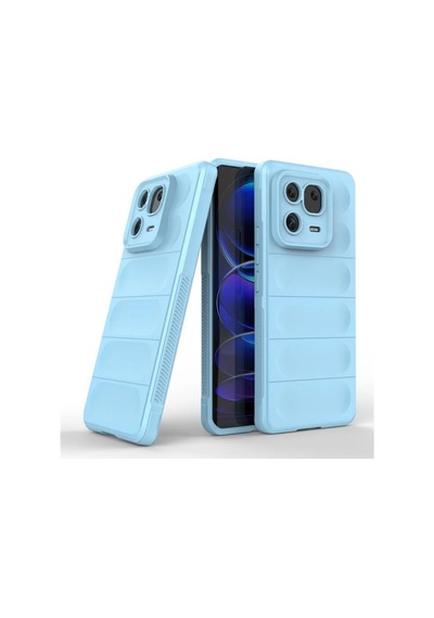 Xiaomi 13 Pro Uyumlu Silikon Kılıf - Kamera Korumalı Esnek Yeni Nesil Airbag Kapak - Mavi