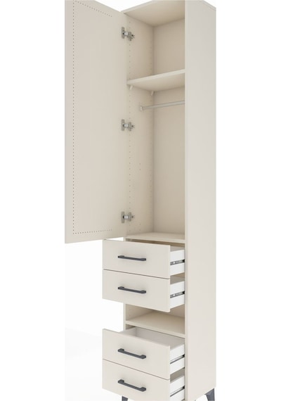 Arges Dolap 3 Raflı 4 Çekmeceli Tek Askılı 44x30x221 Aytaşı-a... Aytaşı Arges Dolap 3 Raflı 4 Çekmeceli Tek Askılı 44x30x221 Aytaşı-a... Aytaşı