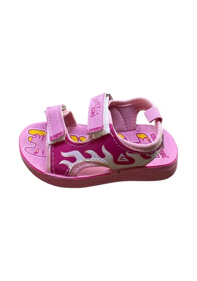 Gezer Çocuk Düz Taban Sandalet Pembe Fuşya Sarı - 905365090 Pembe Fuşya Sarı