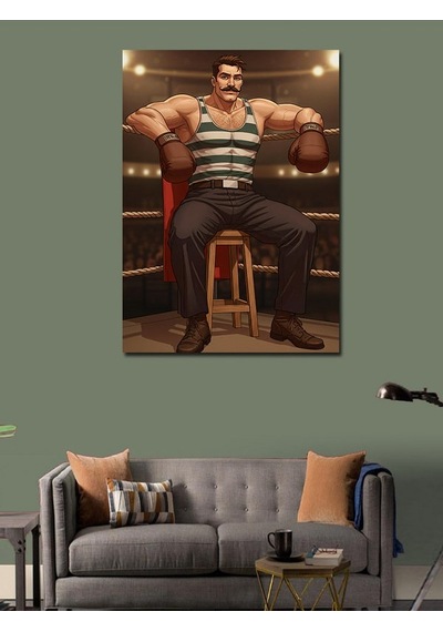 Kanvas Tablo Boksör Ve Gücün İfadesi 50cmx70cm