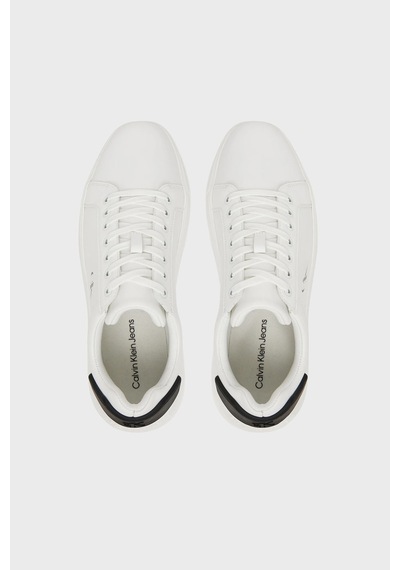 Calvin Klein Erkek Ayakkabı Ym0ym01296 01w Beyaz-siyah Beyaz-siyah