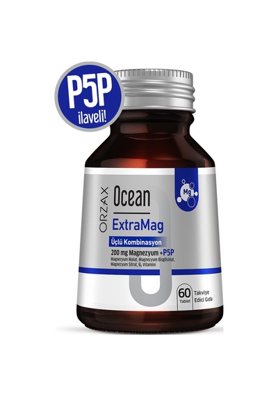 Extramag Üçlü Kombinasyon Magnezyum 200 Mg Takviye Edici Gıda 60 Tablet
