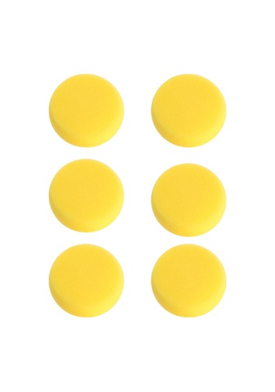 Seramik Rötuş Süngeri 6 Adet Düzeltme Süngeri Yuvarlak Sünger 6'lı Set 7 Cm X 2,5 Cm