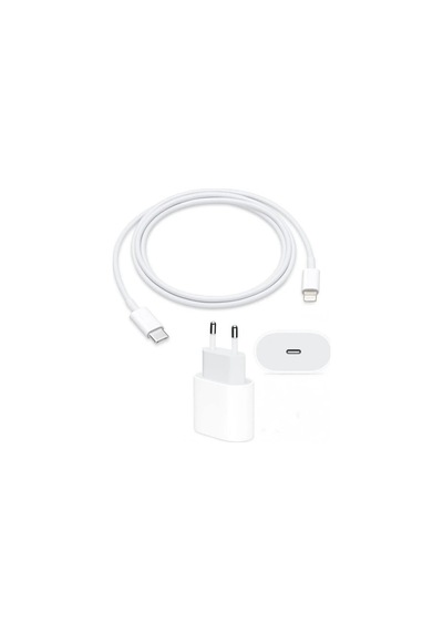 Apple İphone Uyumlu 20w Hızlı Şarj Aleti Seti- 20w Adaptör+usb-c Kablo