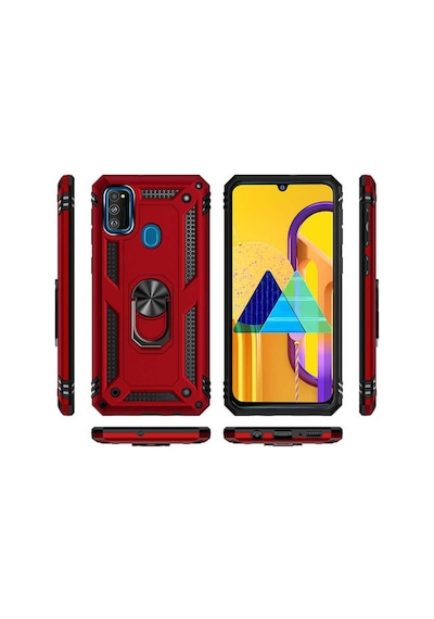 Samsung Galaxy Uyumlu M30S Yüzüklü Standli Vega Kilif Ekran Koruyucu 510433484