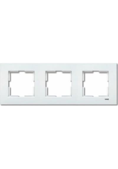 Karre Sıva Altı Üçlü Yatay Çerçeve Beyaz Viko By Panasonic