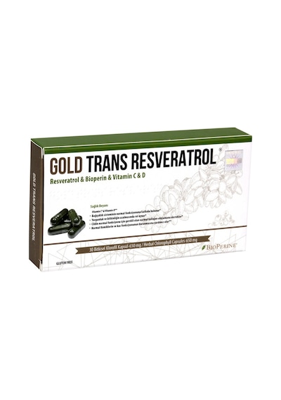Gold Trans Resveratrol & Bioperin & Vitamin C &Vitamin D