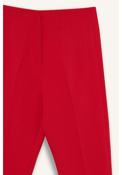 Defacto Carrot Fit Fermuarlı Yüksek Bel Dar Paça Crop Pantolon C2466ax25aurd79 Kırmızı-rd79