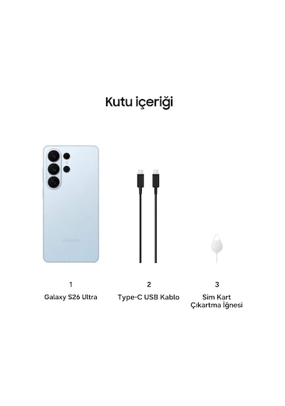 Samsung Galaxy S26 Ultra 256 GB (Samsung Türkiye Garantili)