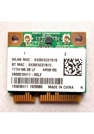 Toshiba Uyumlu Qosmio X505 802.11 B/G/N Notebook Laptop Wifi Wi
