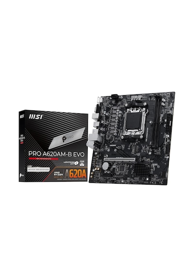 Mb Pro A620am-b Evo Am5 Ddr5 6800mhz Oc Argb Hdmı Vga M.2 Usb3.2 Jargb V2 Matx