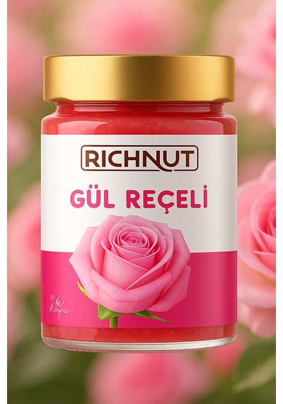 Gül Reçeli Katkı, Koruyucu, Renklendirici İçermez