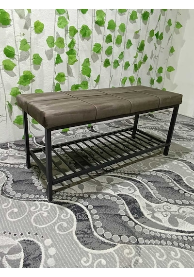 Özcan Metal Metal Ayaklı Raflı Bench Puf Bank Antre Mutfak Salon Yatak Odası Puf Bank 105 40 Kahverengi Özcan Metal Metal Ayaklı Raflı Bench Puf Bank Antre Mutfak Salon Yatak Odası Puf Bank 105 40 Kahverengi