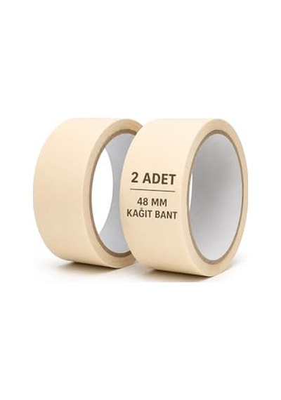 Nistabolje 2 Adet Kağıt Bant 48mm Maskeleme Bandı Boya Bandı