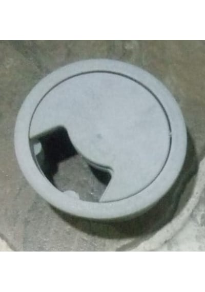 Bilgisayar Masası Kapağı - Çalışma Masası Kablo Geçiş Kapağı - Gri Diğer