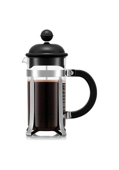Caffettiera Kahve Presi French Press Sistemi, Kalıcı Paslanmaz Çelik Filtre - 0,35 Litre , Siyah Diğer